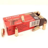 Cart GECO 9para 124grs FMJ