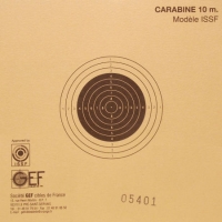 Cibles 10m carab 10x10 avec n°