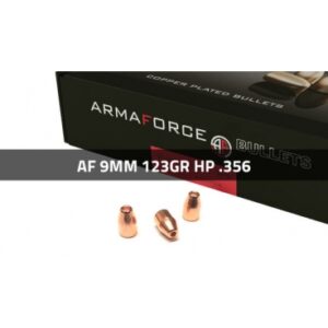 Ogives cuivrées ARMAFORCE 9-123grs CN HP